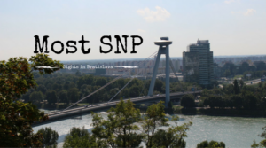 Bridge of the Slovak National Uprising, Most SNP, UFO Bridge, Sights in Bratislava, Slovakia, Travel