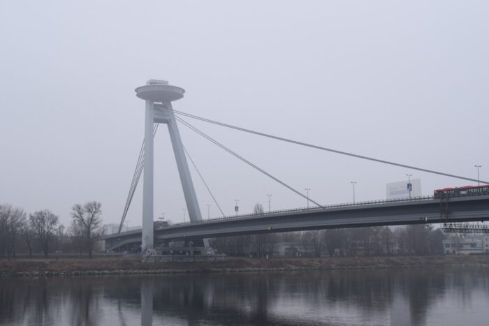 Most SNP, Novy Most, New Bridge, UFO Bridge, Bratislava, Slovakia