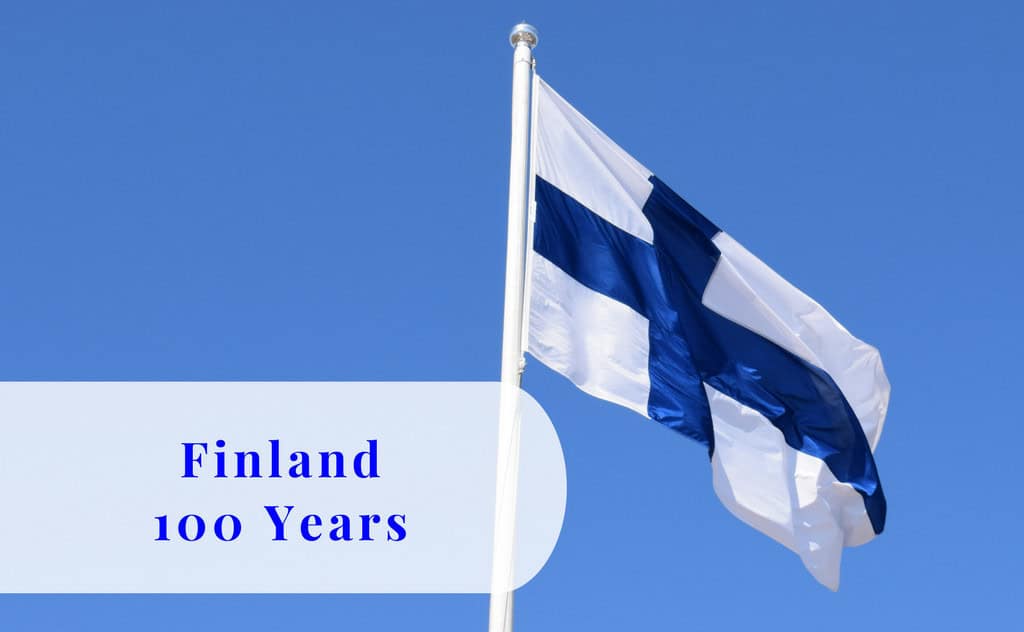 Finland 100 years, flag