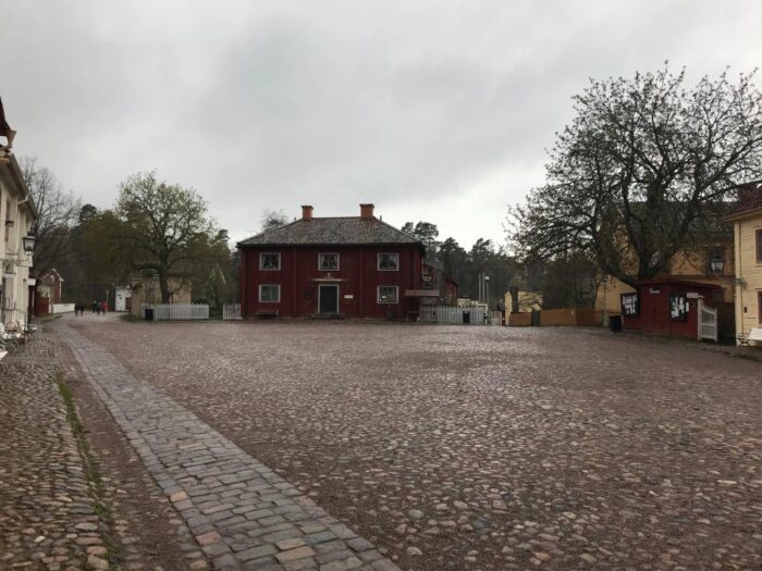 Linköping, Östergötland, Sweden, Square in Gamla Linköping