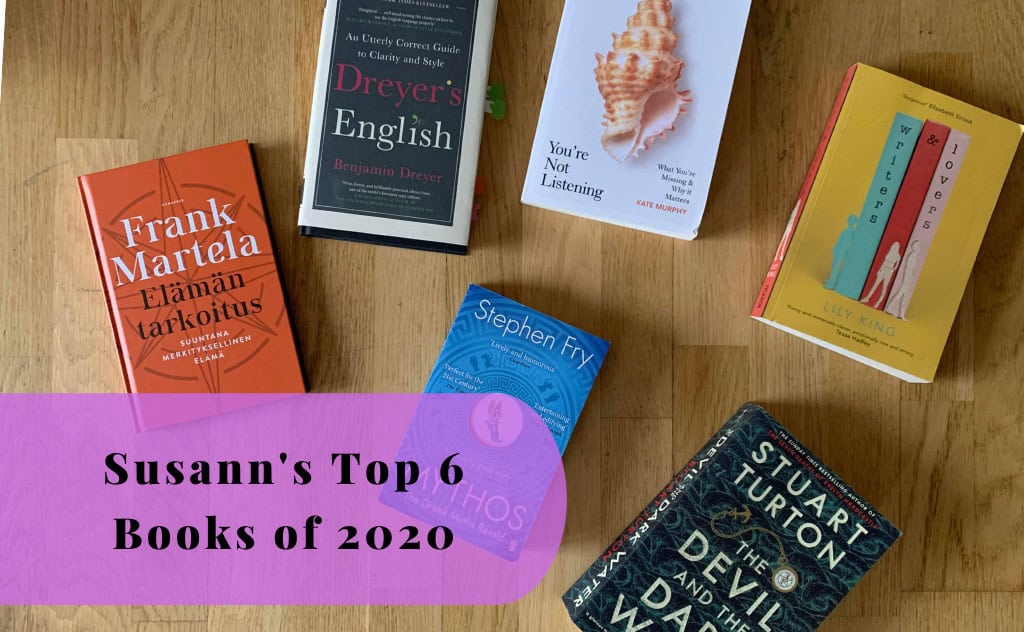 Susann's Top 6 Books of 2020