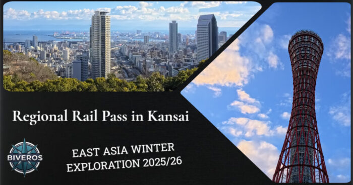 Regional Rail Pass in Kansai, East Asia Winter Exploration 2025/26, Okayama, Kobe, Nara, Osaka, Japan